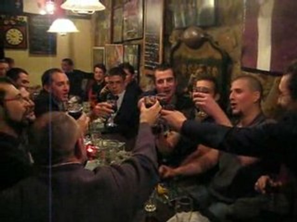 Wrestling Club Sings Paillardes for Dinner