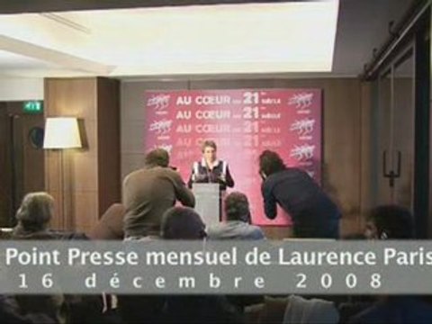 Conférence de presse mensuelle de Laurence Parisot