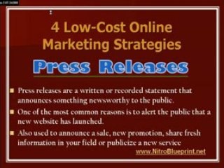 4 Low Cost Marketing Strategies