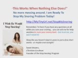 Stop My Snoring - Snoring Solution - Learn To Stop Snoring