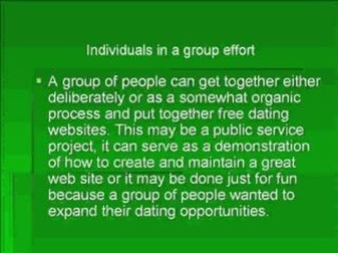 Free Dating Websites - Who Pays For the Web Sites Even If It