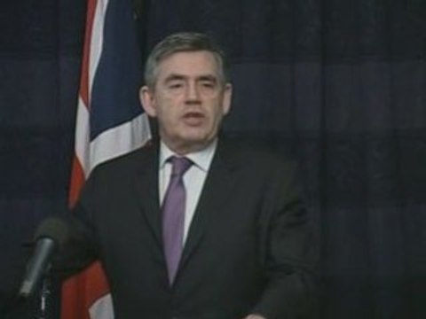 Gordon Brown speaks about troop withdrawal in Iraq