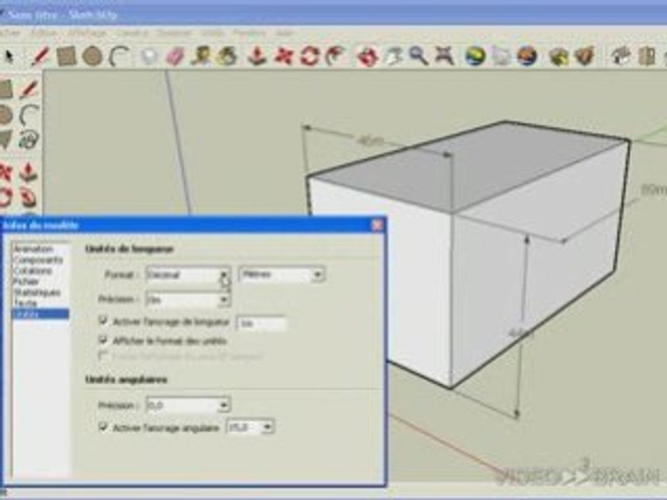 Google ScketchUp : L'outil cotation