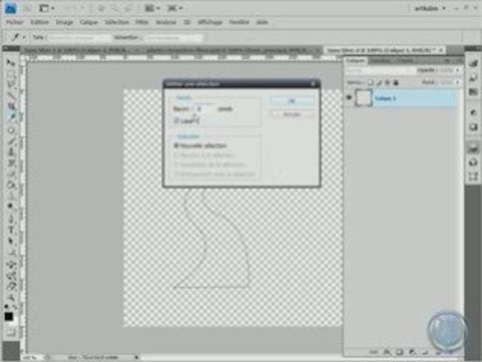 Photoshop: outil plume