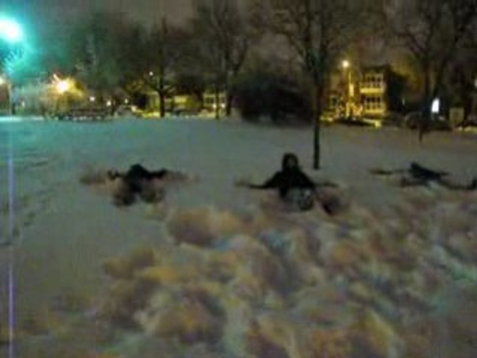 Les anges dans la neige par -9°C