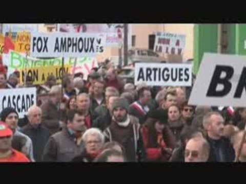 Manif anti LGV PACA Brignoles