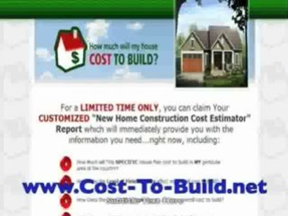 Cost To Build Estimate