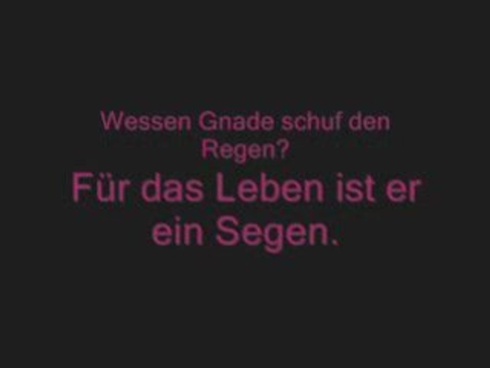 Wer sonst ausser Allah!