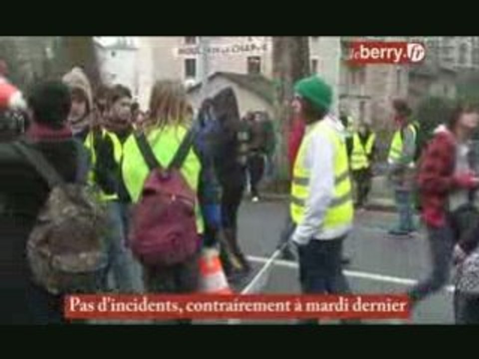 Manifestation des lycéens à Bourges
