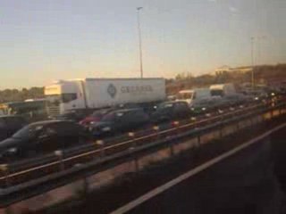 Atascos en la entrada de Madrid