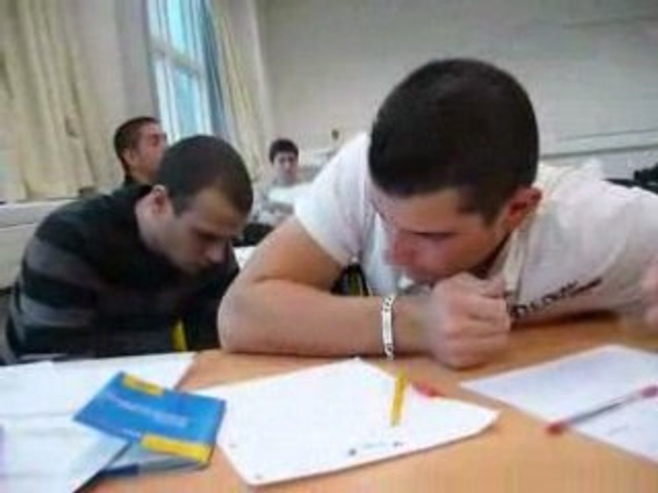en plein travail