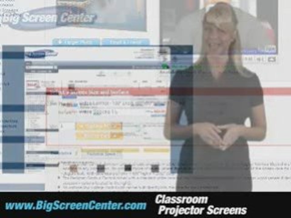 Classroom Projector Screens