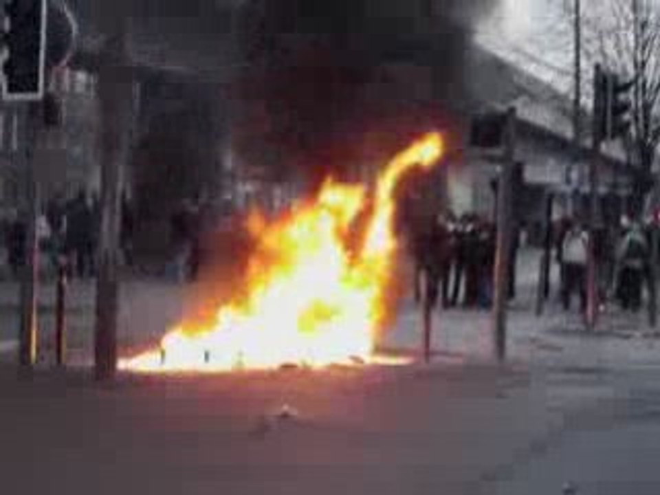 Blocus du lycée Baggio... (18/12/2008)