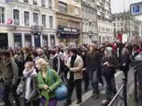 Manifestation contre la réforme Darcos à Lille (18/12/2008)