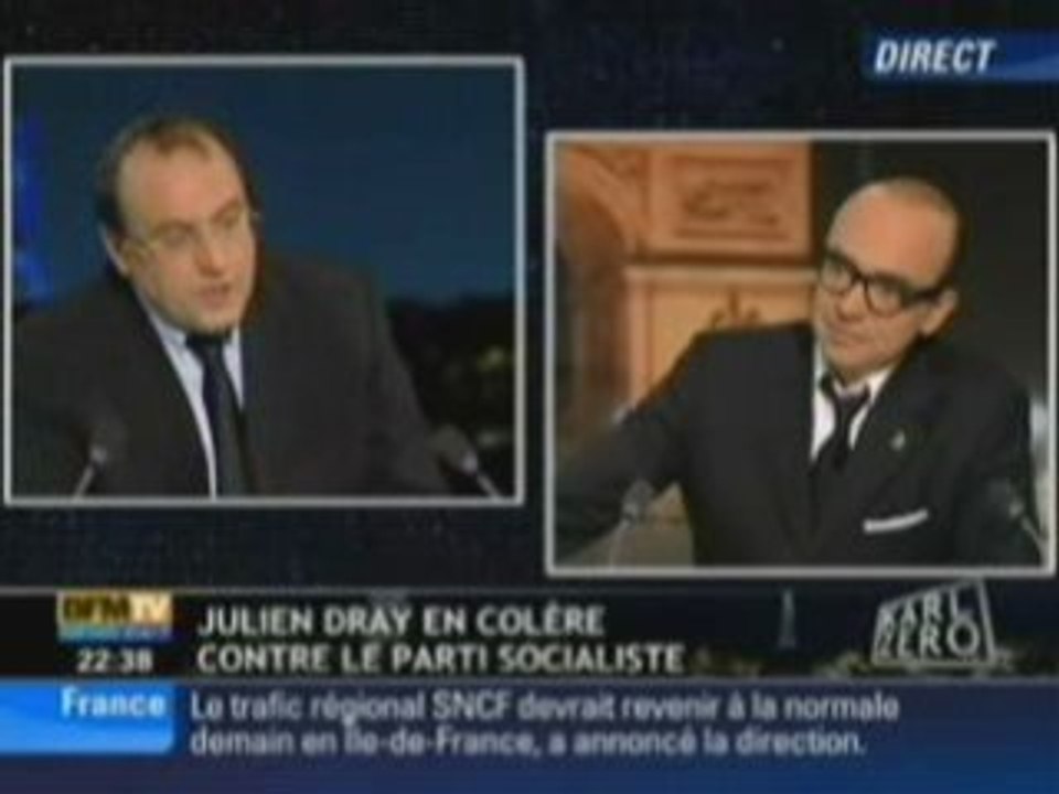 Julien dray chez Karl Zéro [17/12/2008]