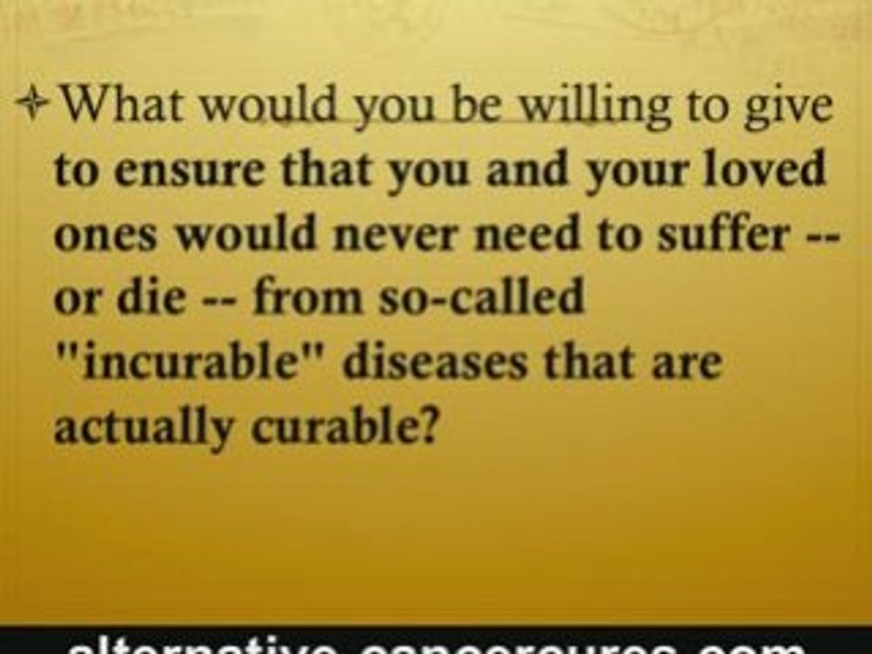 Alternative Cancer Cures