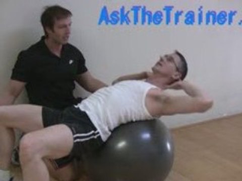 Swiss Ball crunches