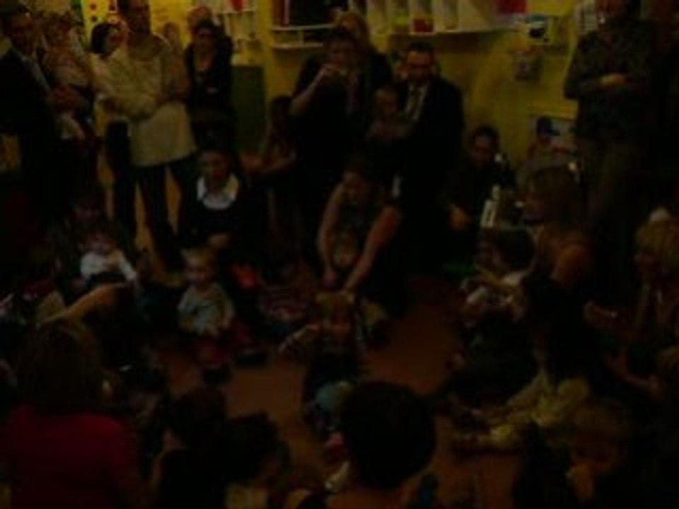 La crèche en fête.