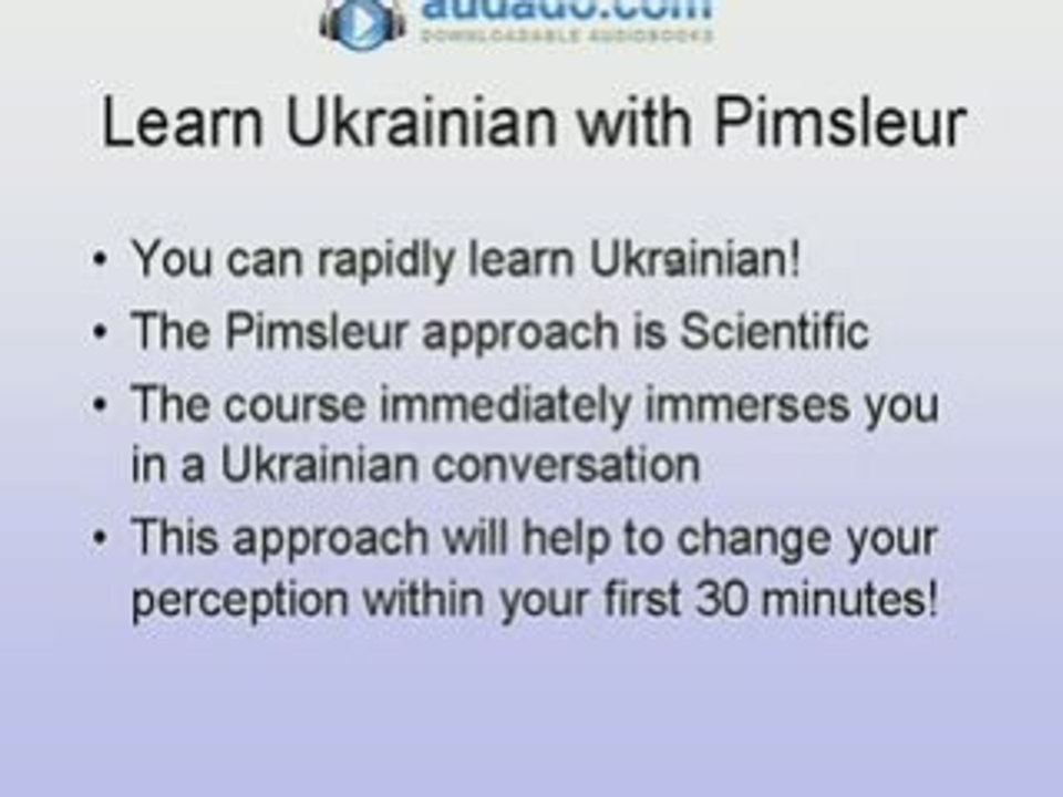 Learn to speak Urkainian