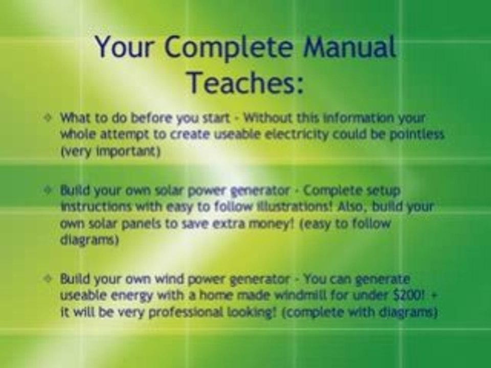 Create Solar and Wind Electricity Generator for Home