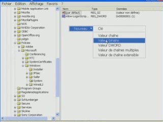 Désactiver l'invite de commandes sous windows xp