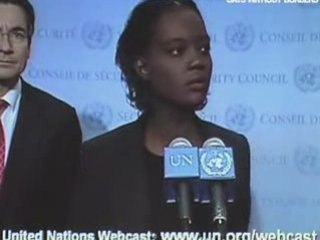 Rama Yade, Maxime Verhagen - ONU, New York, 18 décembre 2008