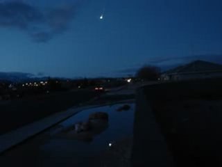 Meteorite en Arizona USA moment inédit