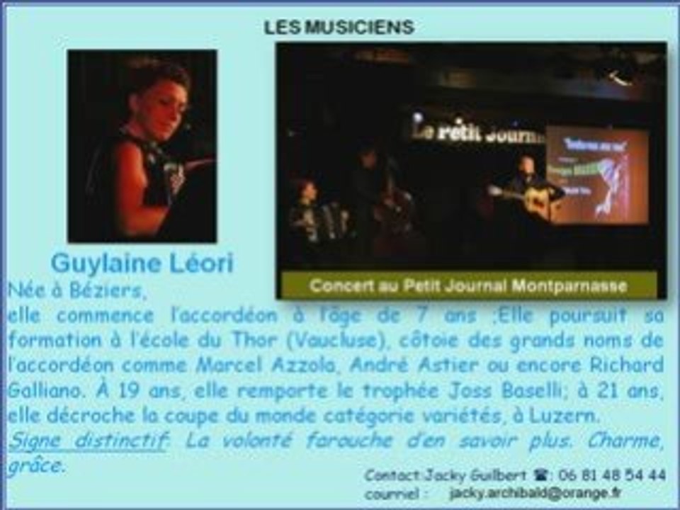 Hommage à Georges Brassens et Boby Lapointe