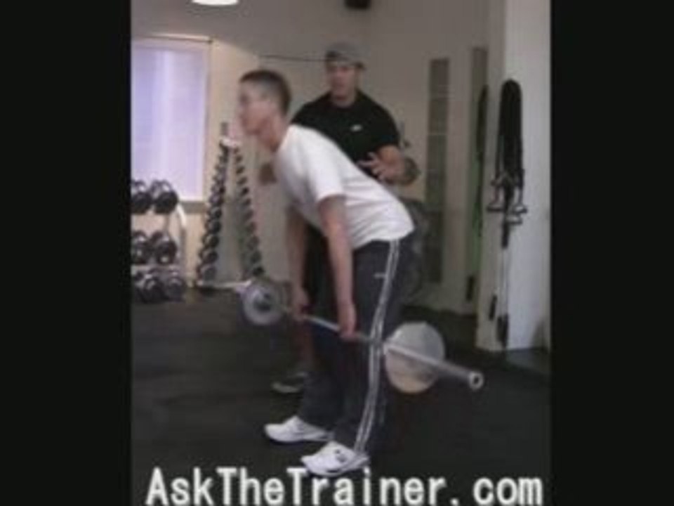 Romanian Dead Lifts - Lower Back Hamstrings & Butt Exercise