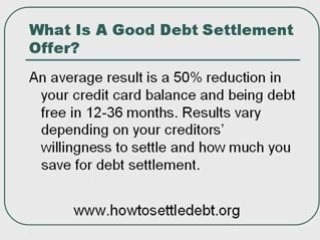 How much debt reduction can I get with debt settlement?