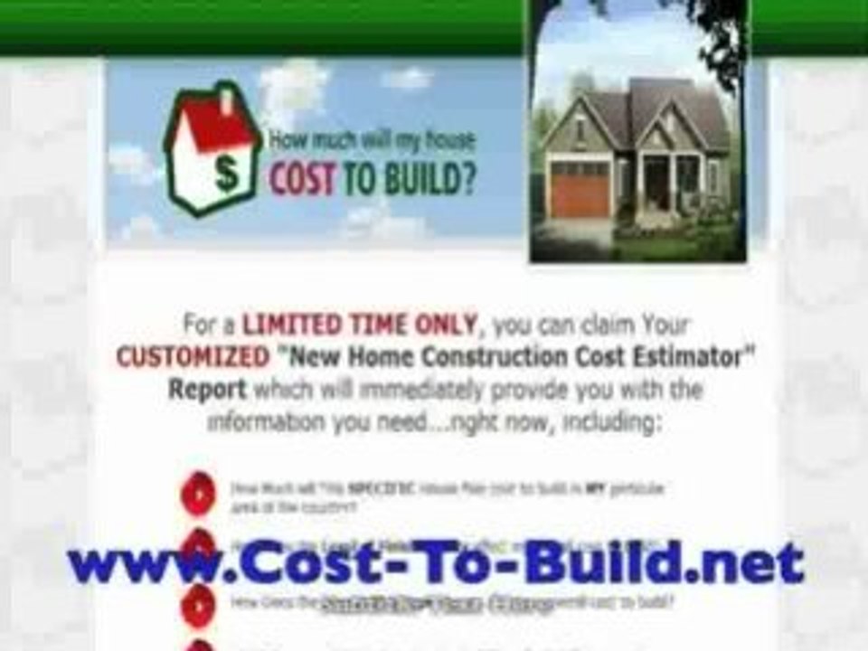 Cost to Build a House in State