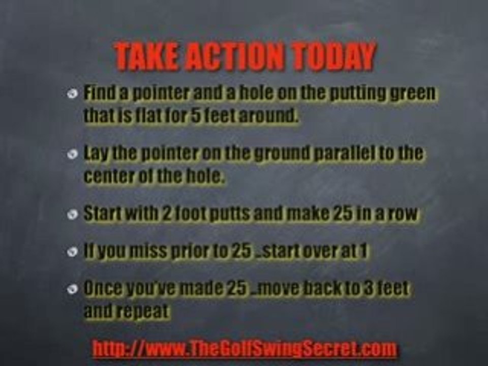 Golf Putting Instruction and Golf Putting Tips