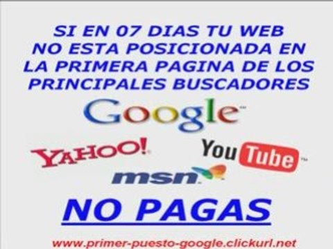 Posicionamiento web - Primeros lugares en google