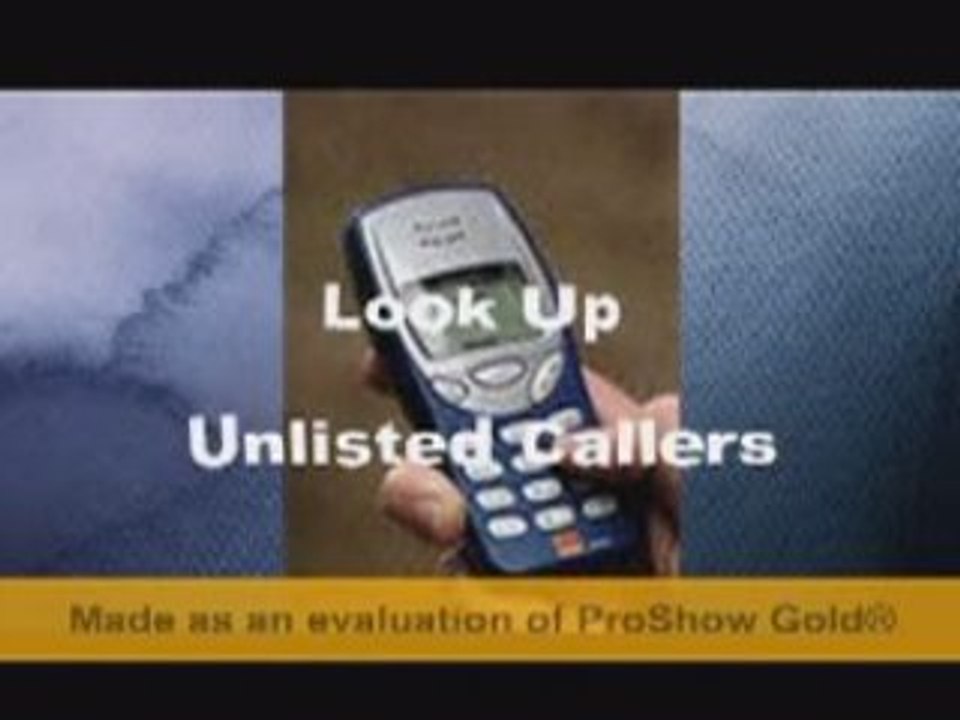 Reverse lookup for phone numbers.