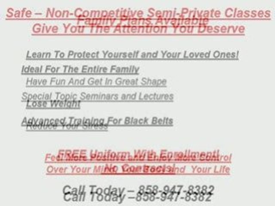 Solana Beach Self Defense Lessons