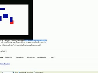 Jeu carré rouge bug