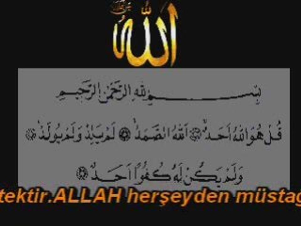 İHLAS SURESİ