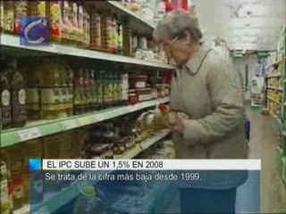 El IPC armonizado cayó al 1,5% en diciembre