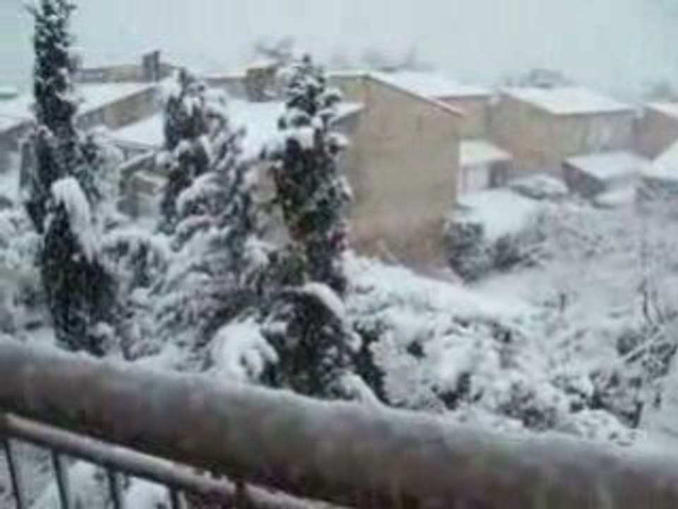 Neige à Aubagne 1