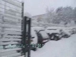 Marseille - Sous la neige