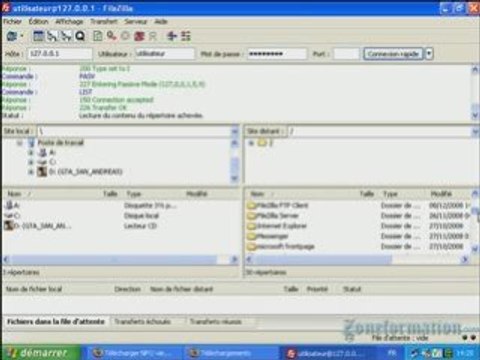 zoneformation - Comment se connecter sur un serveur FTP