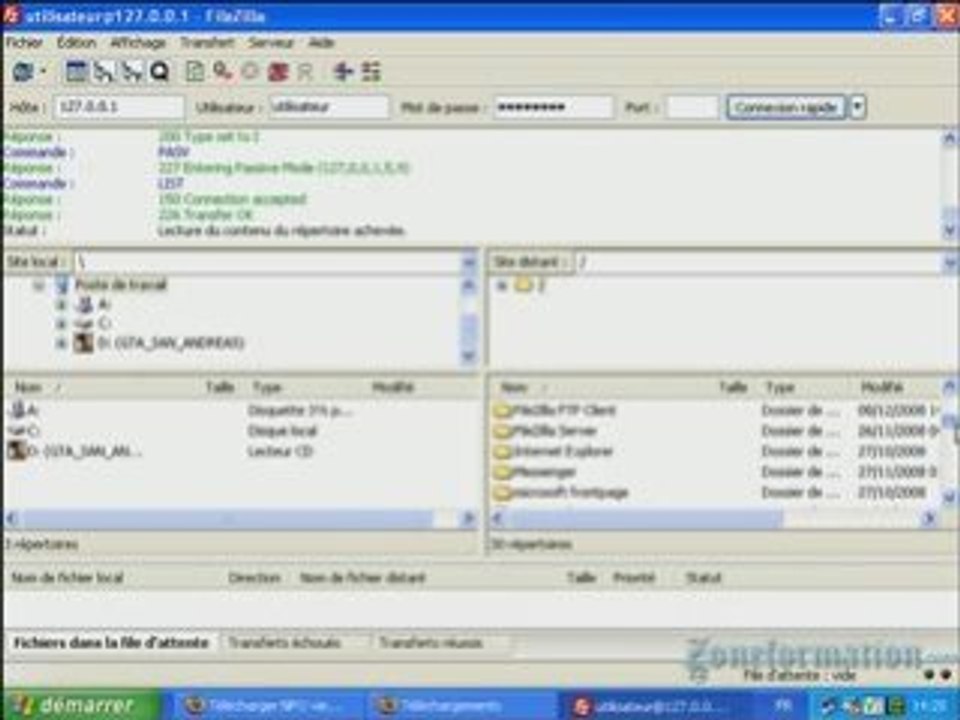zoneformation - Comment se connecter sur un serveur FTP