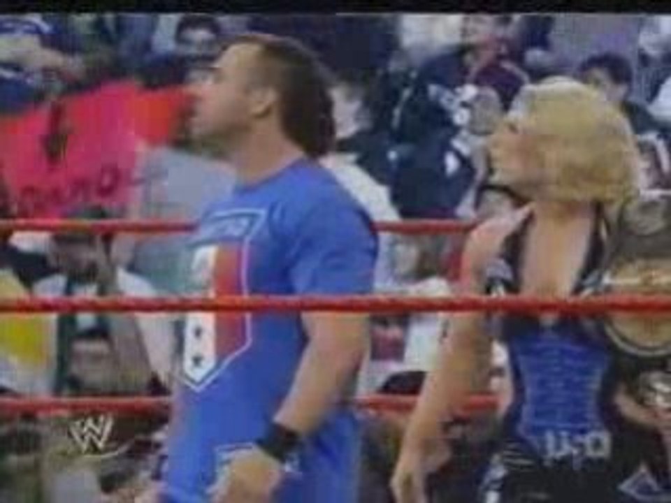 Glamarella vs. John Cena and Trish Stratus 12-22-08 Part 1