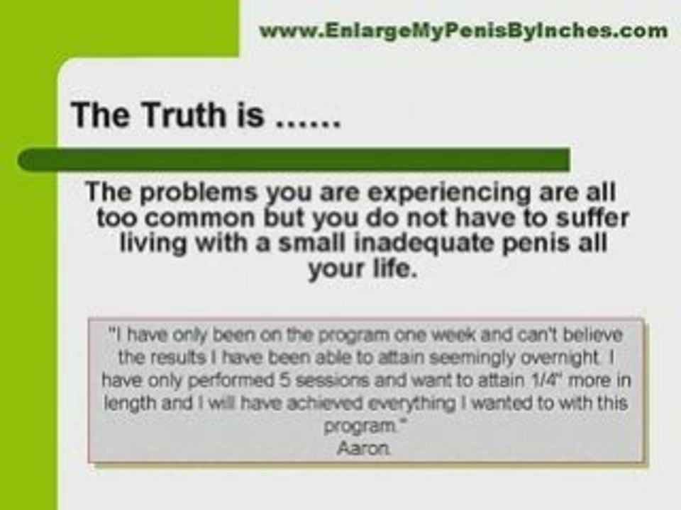 How To Make My Penis Bigger Natural Penis Enlargement Method