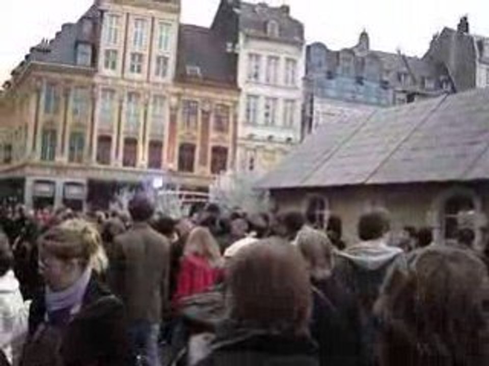 Freez sur la Grand Place de Lille 22/12/08