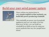 DIY solar energy and wind turbine plans