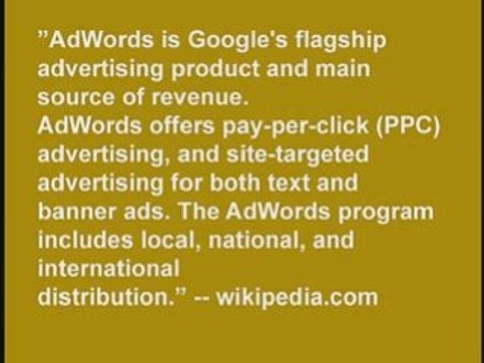 adwords -- 500+ online marketing tools and methods