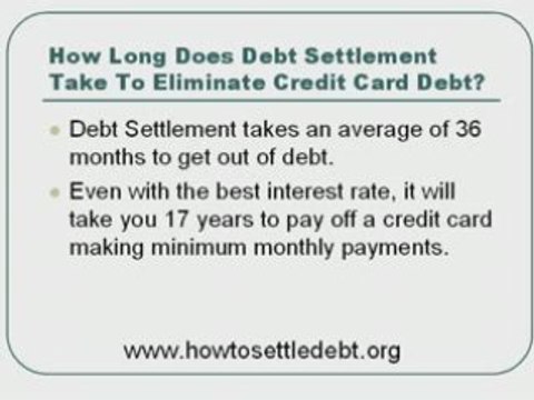 How long to settle card debt with a debt settlement company?