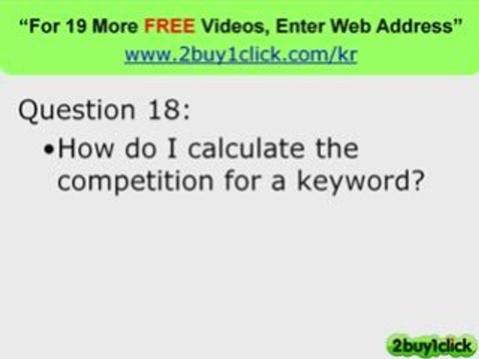 High Paying Keywords - FREE Q & A You Need to Know