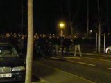 Arrivee des supporters lyonnais a d'Ornano